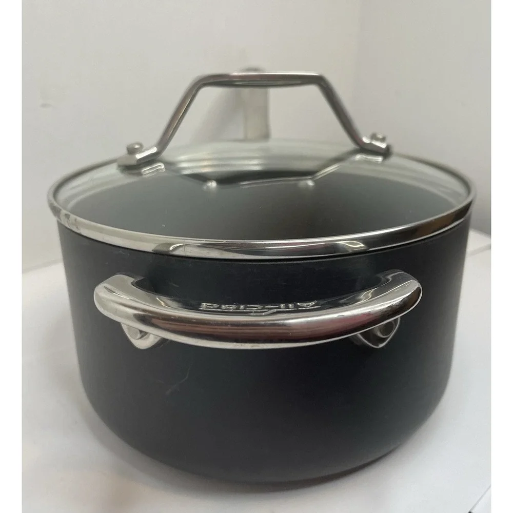 All-Clad 2.5 Qt Hard Anodized Aluminum Nonstick Sauce Pan & Tempered Glass Lid